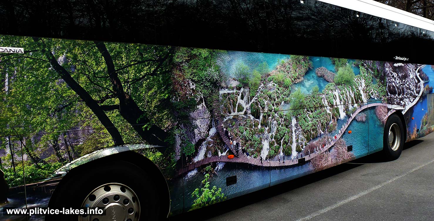 Parked Bus @ National Park Plitvicka Jezera