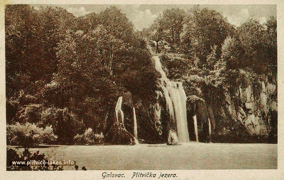 Galovacki Buk Waterfall in 1930s