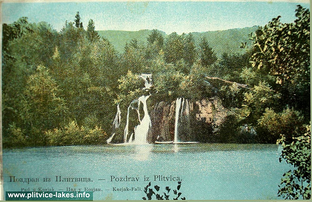Kozjak Waterfall and surroundings - Plitvice (1910s)