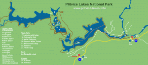 plitvice mapa Maps of Plitvice Lakes National Park   Plitvice Lakes.info plitvice mapa