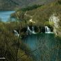 Milanovac Lake , Waterfalls and Kozjak in the background