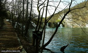 Walking path and Milanovac Lake