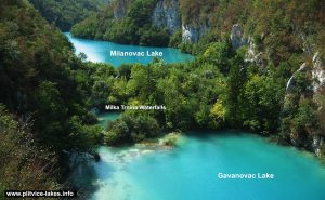 Milke Trnine Waterfalls with Milanovac and Gavanovac