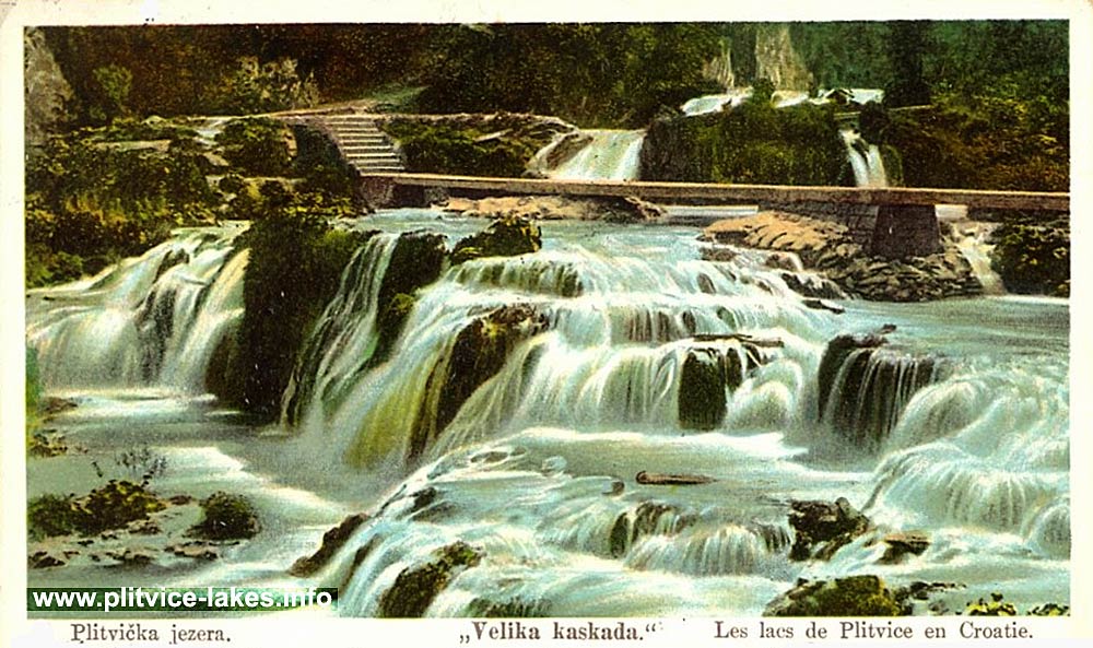 Velika Kaskada (Great Cascade) at Plitvice Lakes (1904)